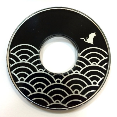 日本製劍鍔 波千鳥紋樣 竹刀用附屬品 竹刀 竹刀附属品 劍道